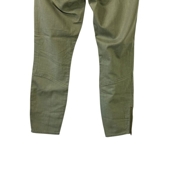 C Wonder Womens Green Denim Legging Jeans Mid Rise Stretch Side Zip Size 29 - Picture 6 of 9